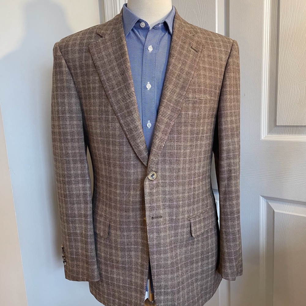 Pal Zileri Mainline Super 130s Wool Flannel Sport Coat Men’s 40R EU 50R